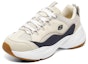 Order (W) Skechers Kasut Larian Rendah Bernafas 'Putih & Biru Penyerapan Kejutan' 8730056-TPNV