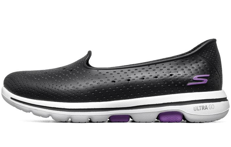 (Women) Skechers Breathable Waterproof Film Clog 'Black Purple' 111105-BKW
