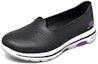 Order (Women) Skechers Breathable Waterproof Film Clog 'Black Purple' 111105-BKW