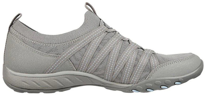 (Women) Skechers Breathe-Easy 'Grey' 100244-GRY Order (Women) Skechers Breathe-Easy 'Grey' 100244-GRY