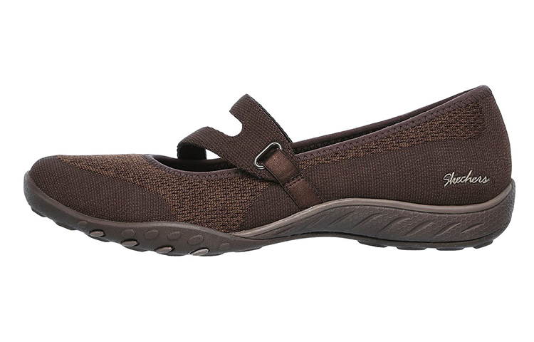 (Women) Skechers Breathe Easy 'Brown Slip-On' 23005-CHOC