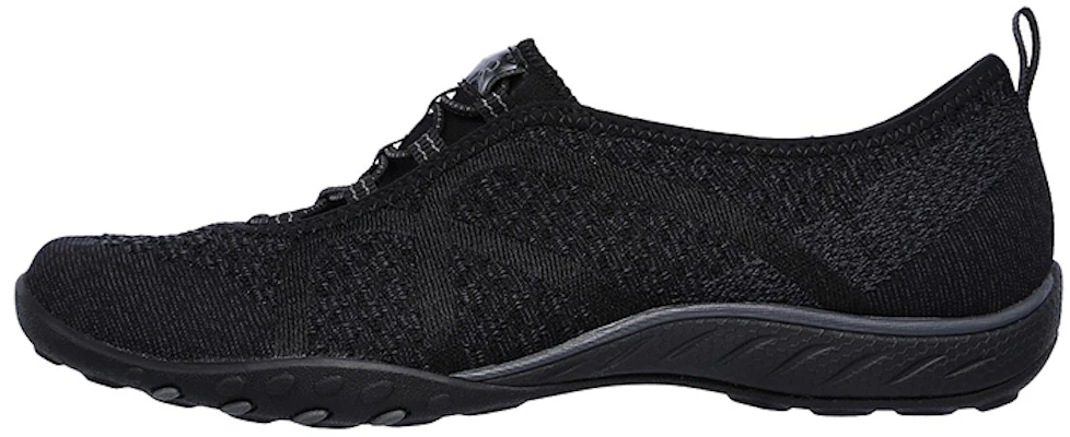 (Women) Skechers Breathe Easy Slip-On 'Black' 23028-BLK Buy (Women) Skechers Breathe Easy Slip-On 'Black' 23028-BLK