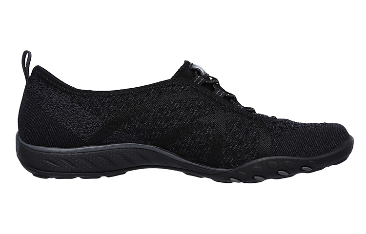 Order (Women) Skechers Breathe Easy Slip-On 'Black' 23028-BLK