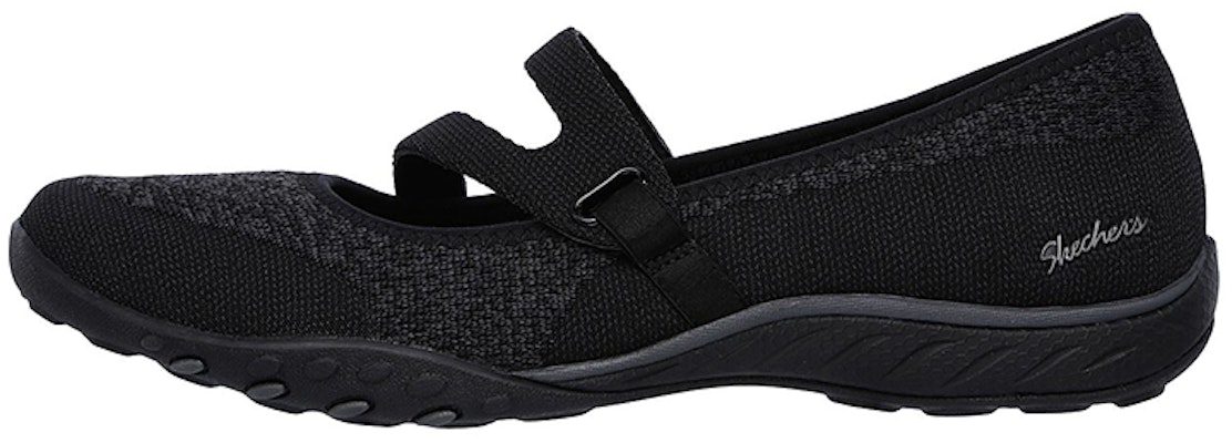 (Women) Skechers Breathe Easy Slip-On 'Black Casual' 23005-BLK Buy (Women) Skechers Breathe Easy Slip-On 'Black Casual' 23005-BLK