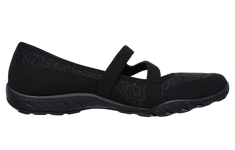 Order (Women) Skechers Breathe Easy Slip-On 'Black Casual' 23005-BLK