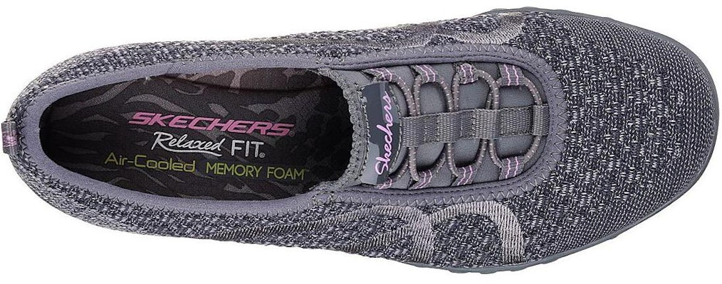 (Women) Skechers Breathe Easy Slip-On 'Deep Grey' 23028-CCL Shop (Women) Skechers Breathe Easy Slip-On 'Deep Grey' 23028-CCL