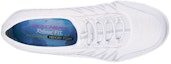 Shop (W) Skechers Breathe Easy Slip-On 'Putih Perak' 23041-WSL