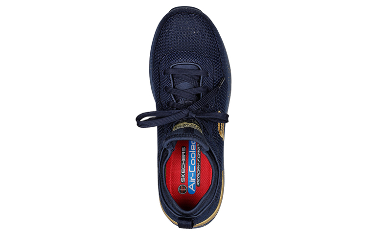 Shop Skechers Bulklin-Balran Comp Toe 舒適休閒運動鞋 女款 藍
