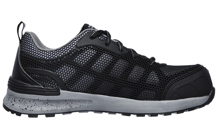 Order (W) Skechers Bulklin-Lyndale Sepatu Safety 'Hitam Abu-abu' 77273-BKGY