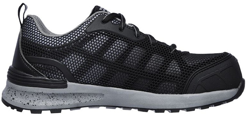 (Women) Skechers Bulklin-Lyndale Comp Toe 'Black Grey' 77273-BKGY Order (Women) Skechers Bulklin-Lyndale Comp Toe 'Black Grey' 77273-BKGY