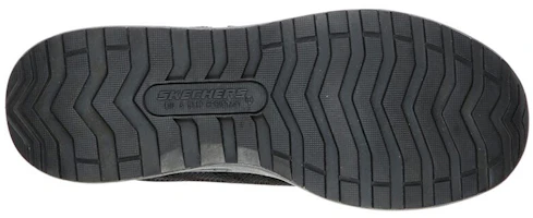 Shop Skechers Bulklin-Lyndale Comp Toe 低帮運動休閒鞋 女款 黑灰