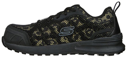 (Women) Skechers Bulklin-Lyndale Comp Toe 'Black Low-Top' 77273-BKLD (Women) Skechers Bulklin-Lyndale Comp Toe 'Black Low-Top' 77273-BKLD