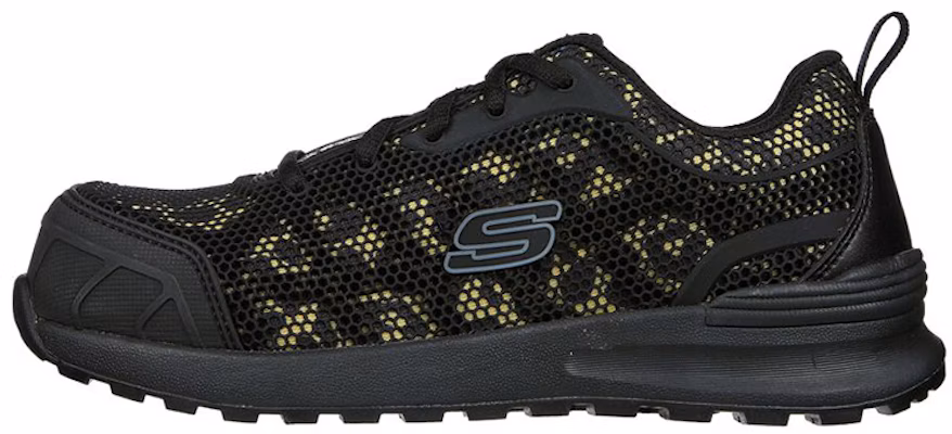 (Women) Skechers Bulklin-Lyndale Comp Toe 'Black Low-Top' 77273-BKLD Buy (Women) Skechers Bulklin-Lyndale Comp Toe 'Black Low-Top' 77273-BKLD