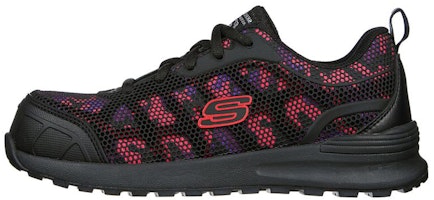 (Women) Skechers Bulklin-Lyndale Comp Toe 'Black Red' 77273-BKM (Women) Skechers Bulklin-Lyndale Comp Toe 'Black Red' 77273-BKM