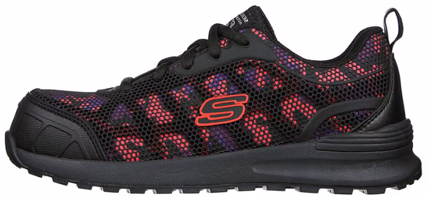 (Women) Skechers Bulklin-Lyndale Comp Toe 'Black Red' 77273-BKM Buy (Women) Skechers Bulklin-Lyndale Comp Toe 'Black Red' 77273-BKM