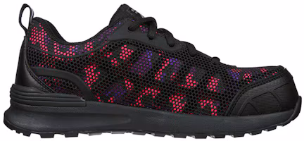 Order Skechers Bulklin-Lyndale 複合尖頭 低幫運動休閒鞋 女款 黑紅