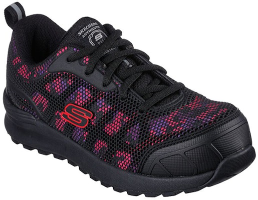 (Women) Skechers Bulklin-Lyndale Comp Toe 'Black Red' 77273-BKM Lookbook (Women) Skechers Bulklin-Lyndale Comp Toe 'Black Red' 77273-BKM