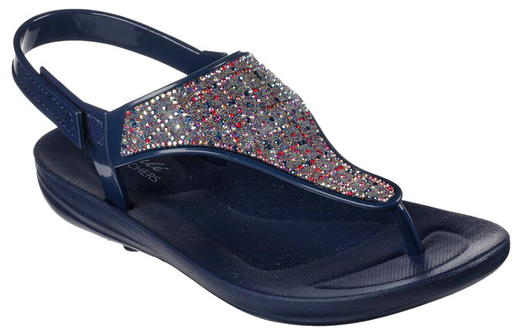 Lookbook (W) Skechers Bungalow-New In Town ''Blauw'' 119294-NVMT