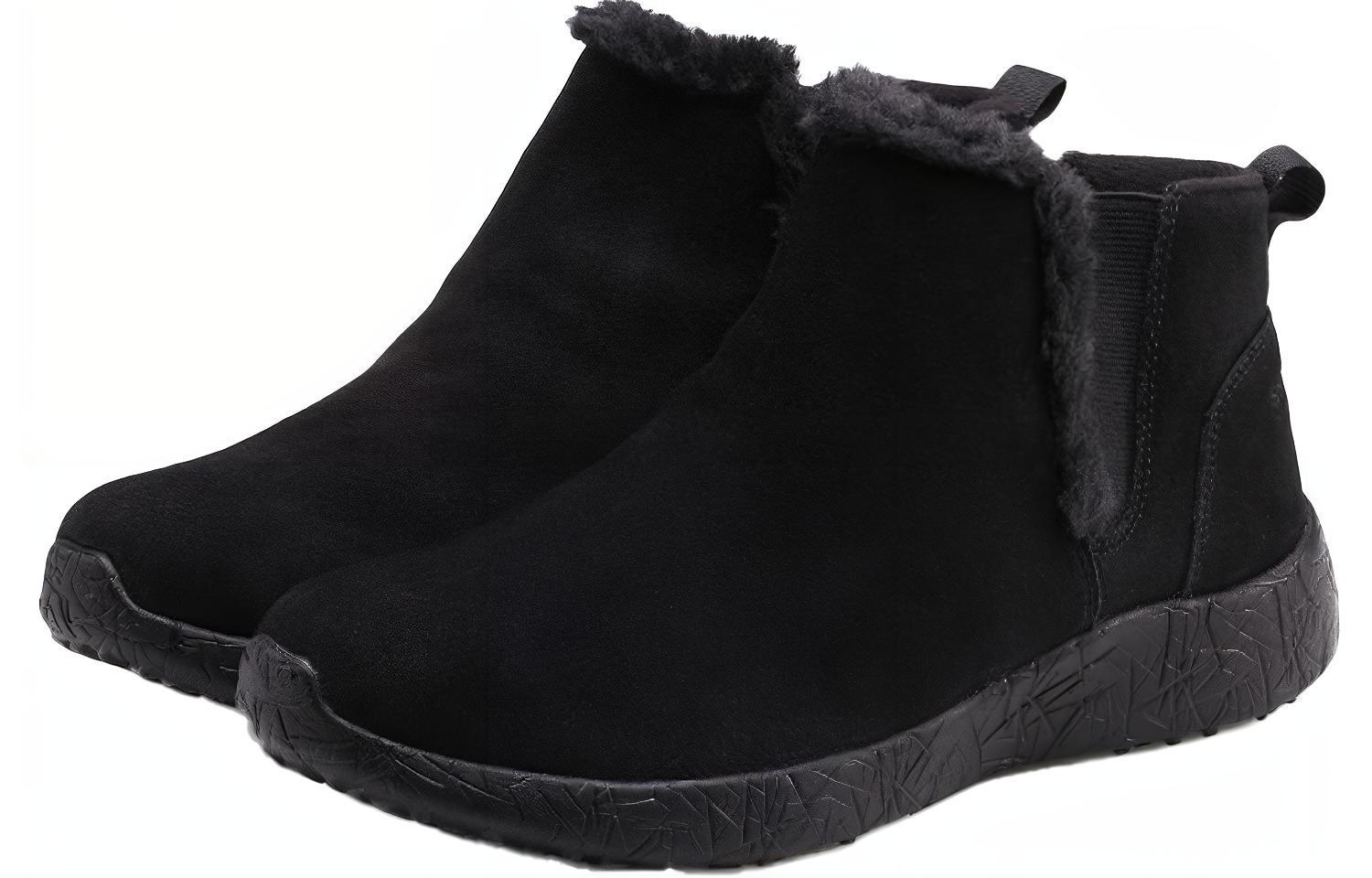 Order (W) Skechers Burst 'Sepatu Boot Musim Dingin Fleece Hitam' 12749-BBK