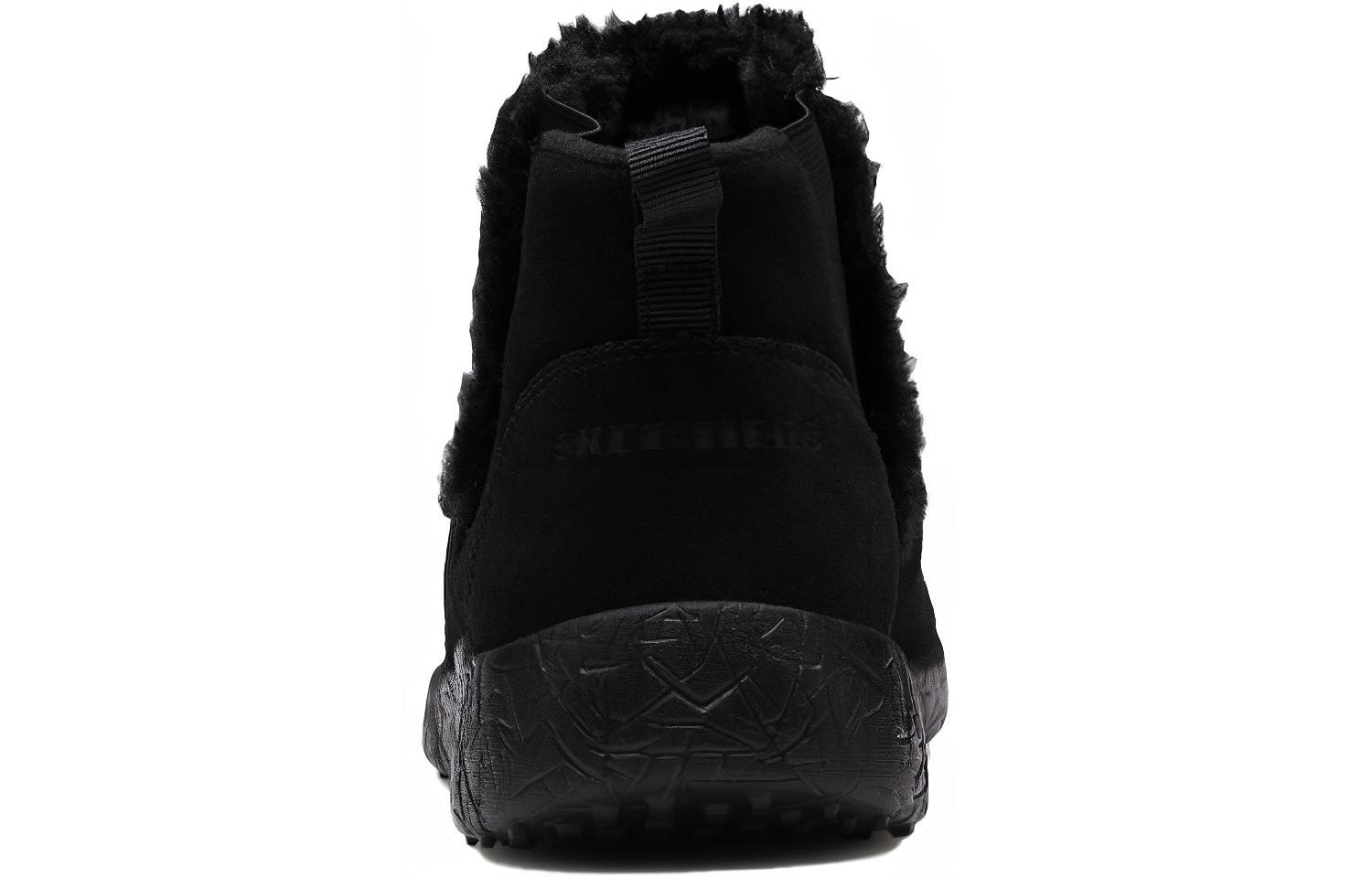 Lookbook (W) Skechers Burst 'Sepatu Boot Musim Dingin Fleece Hitam' 12749-BBK