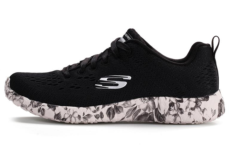 (Women) Skechers Burst 'Black White' 12739-BKW