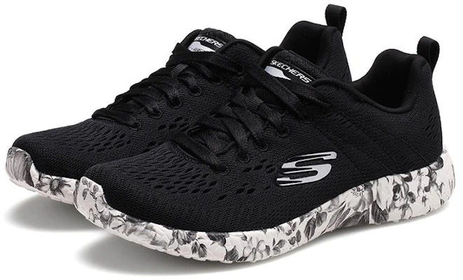 (Women) Skechers Burst 'Black White' 12739-BKW Lookbook (Women) Skechers Burst 'Black White' 12739-BKW