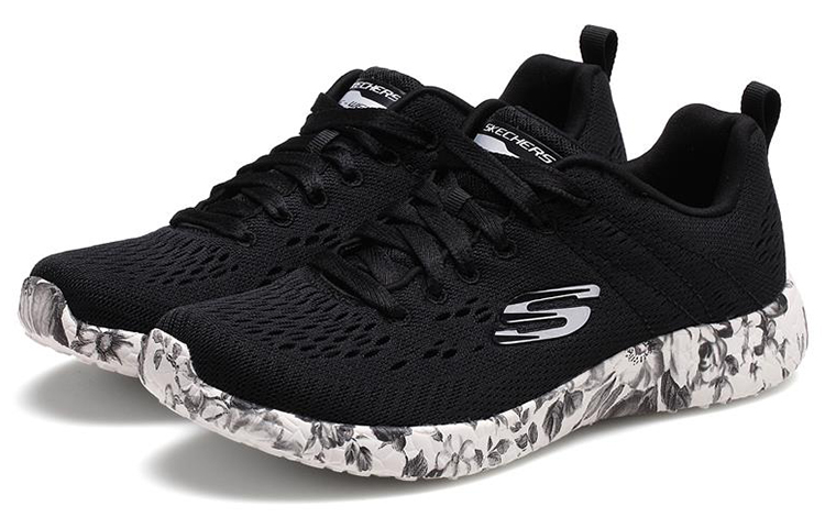 Lookbook (W) Skechers Burst 'Hitam Putih' 12739-BKW