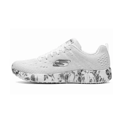 (W) Skechers Burst 'White Grey'