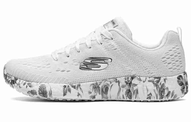 (Women) Skechers Burst 'White Grey' 12739-WBK