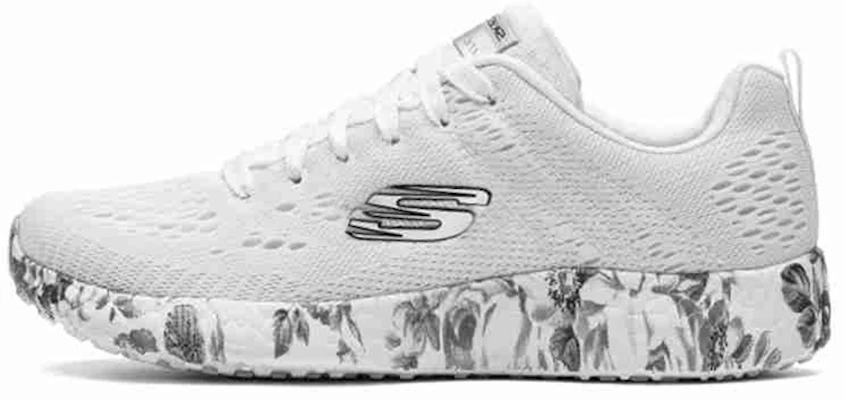 (Women) Skechers Burst 'White Grey' 12739-WBK Buy (Women) Skechers Burst 'White Grey' 12739-WBK