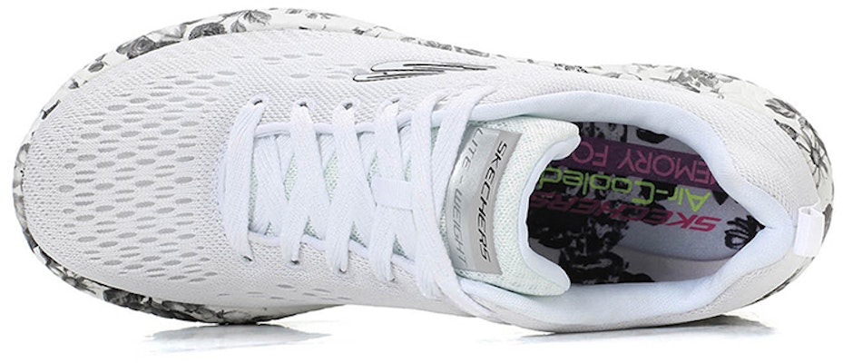 (Women) Skechers Burst 'White Grey' 12739-WBK Order (Women) Skechers Burst 'White Grey' 12739-WBK