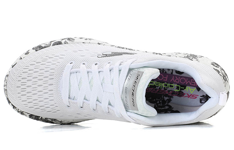 Order (Women) Skechers Burst 'White Grey' 12739-WBK