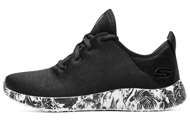 (Women) Skechers Burst Fine Vines 'Black and White' 12389-BKW
