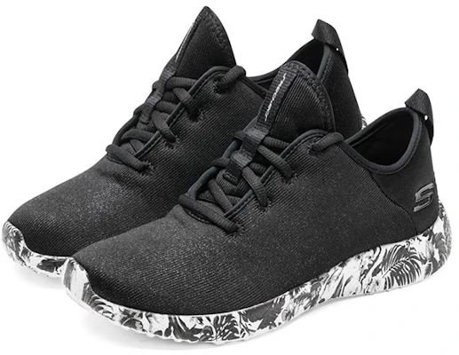 (Women) Skechers Burst Fine Vines 'Black and White' 12389-BKW Lookbook (Women) Skechers Burst Fine Vines 'Black and White' 12389-BKW