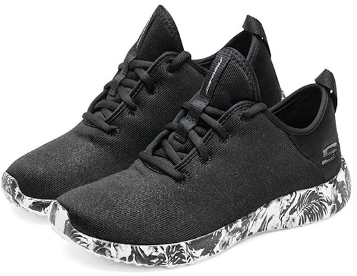 (Women) Skechers Burst Fine Vines 'Black and White' 12389-BKW Lookbook (Women) Skechers Burst Fine Vines 'Black and White' 12389-BKW