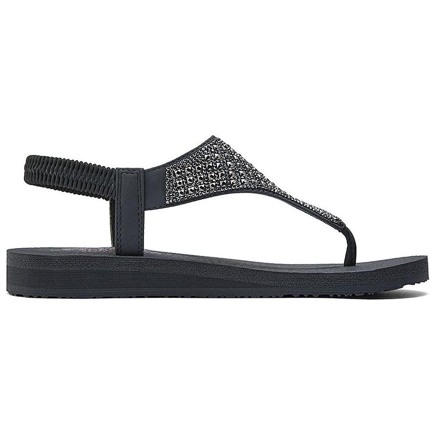 Order Skechers SKECHERS CALI 時尚舒適萬用 一字帶涼鞋 女款 炭灰色