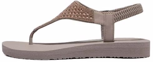 (Women) Skechers Cali 'Grey Brown Strappy Sandal' 119770-TPE (Women) Skechers Cali 'Grey Brown Strappy Sandal' 119770-TPE