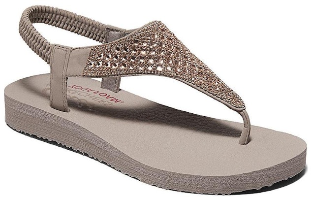 (Women) Skechers Cali 'Grey Brown Strappy Sandal' 119770-TPE Shop (Women) Skechers Cali 'Grey Brown Strappy Sandal' 119770-TPE