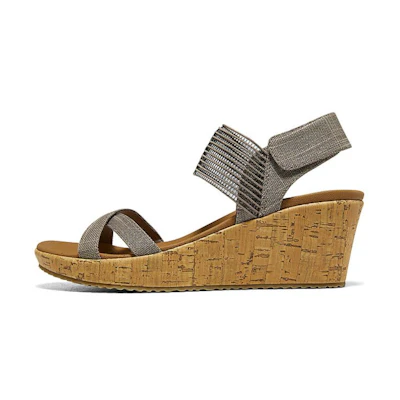 (W) Skechers Cali Beverlee Casual Outing 'Grey Khaki'