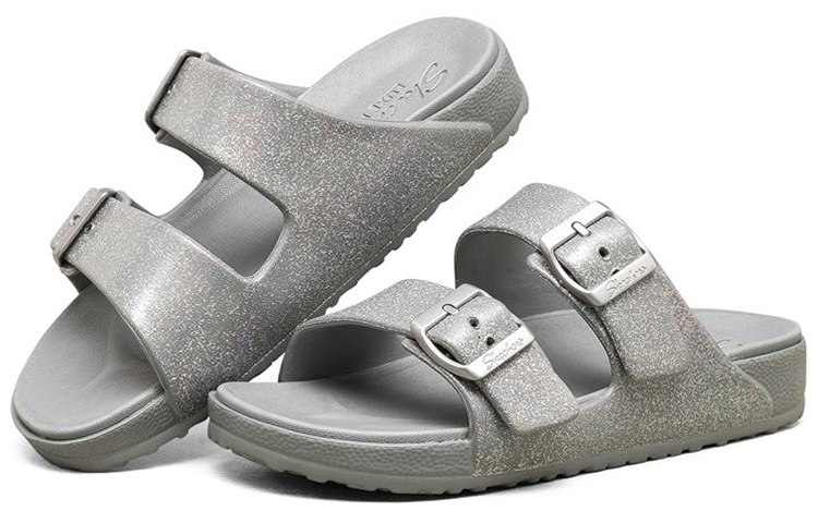 Lookbook (W) Skechers Cali Breeze 2.0 'Silver Grey' Abu-abu Perak 111057-SIL
