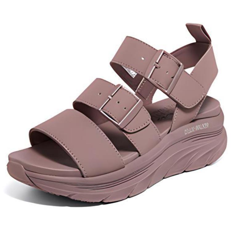Lookbook Skechers Cali 厚底休閒時尚涼鞋 女款 茱萸粉