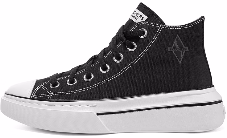 women-skechers-canvas-low-black-white-185063-bkw