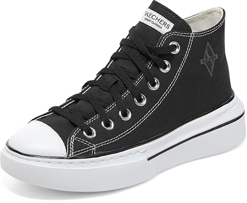 (W) Skechers Kanvas Rendah 'Hitam Putih' 185063-BKW Lookbook (W) Skechers Kanvas Rendah 'Hitam Putih' 185063-BKW