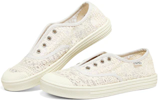 Shop Skechers 低筒帆布鞋 女款 乳白色