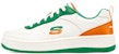 (W) Skechers Sukan Court 92 'Putih Hijau Jingga' 800000-NTMT