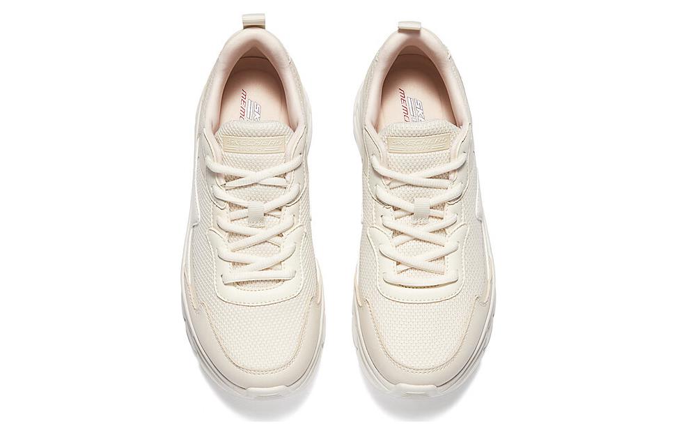 Shop Skechers 舒適閒逸 減震防滑耐磨 低筒 休閒生活鞋 女款 米色