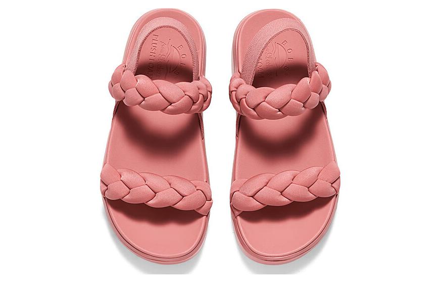 Lookbook (W) Skechers Kasual Sandal Bernafas 'Merah Mawar' 114806-ROS