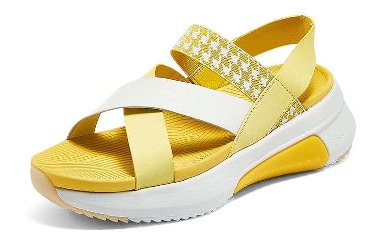 Lookbook (Women) Skechers Casual Breathable Sandal 'Yellow White' 133009-YLW