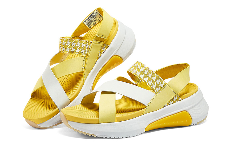 Shop (Women) Skechers Casual Breathable Sandal 'Yellow White' 133009-YLW