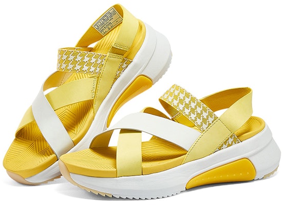 (Women) Skechers Casual Breathable Sandal 'Yellow White' 133009-YLW Shop (Women) Skechers Casual Breathable Sandal 'Yellow White' 133009-YLW
